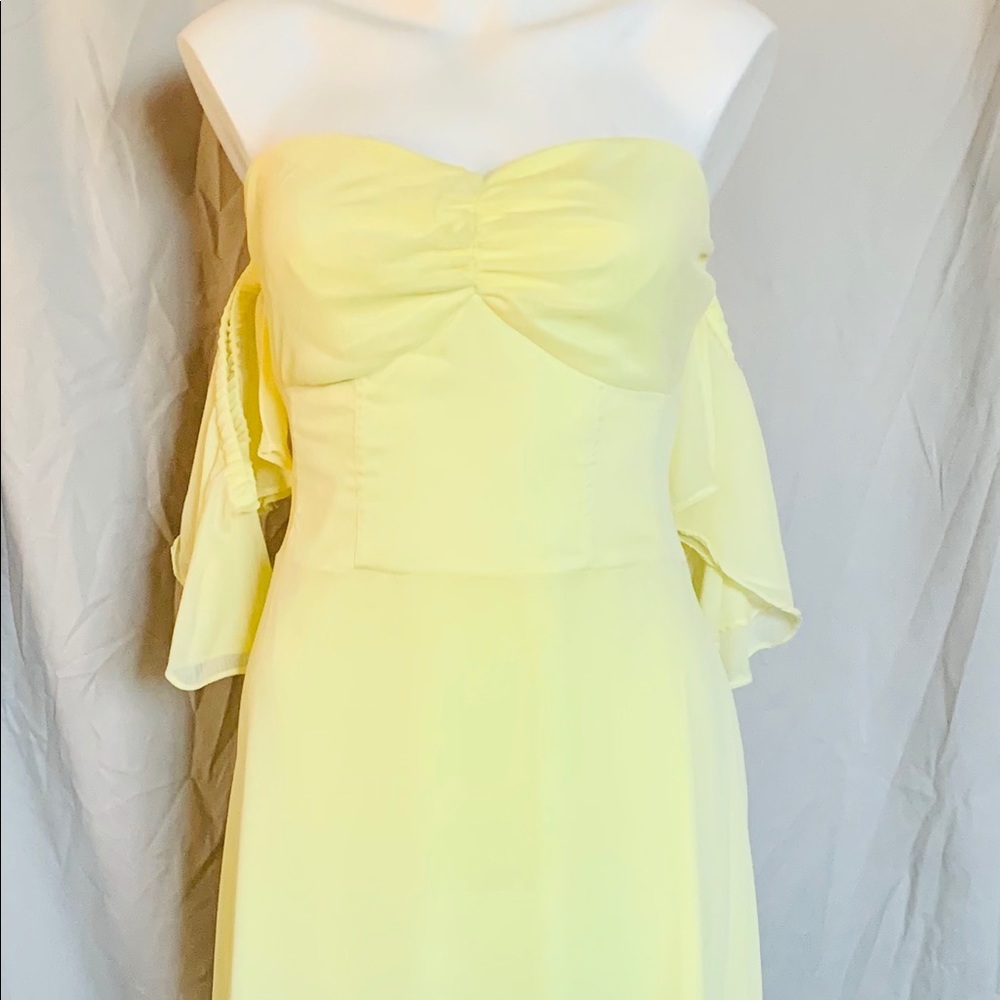 🍋Sweetheart off shoulder Dress